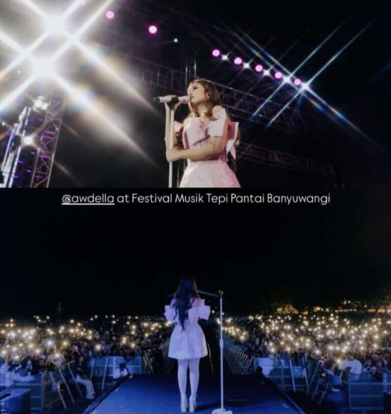 Awdella Dan Lyodra Menyemarakan Gelaran Festival Musik Tepi Pantai Banyuwangi Yang Ditonton Ribuan Orang