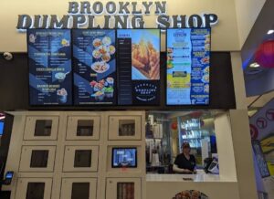 Brooklyn Dumpling Shop Menu and Ordering Kiosk with Supreme Burger Company Options