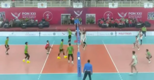 Tim Voli Putra Jatim Masuk Semi Final Usai Menang 3-0 atas Tim Kaltim di PON XXI Sumut