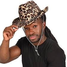 cowboy hat leopard print