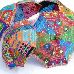 Hand-Block Print Umbrellas