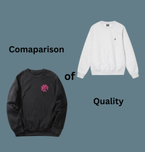 Eric Emanuel Sweatshirt Classic vs Stüssy Swirl Appliqué Crew A Comparison of Streetwear Icons