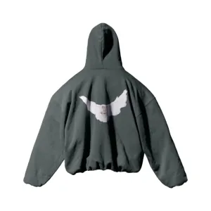 Yeezy-Gap-Engineered-by-Balenciaga-Dove-Hoodie-–-Dark-Green