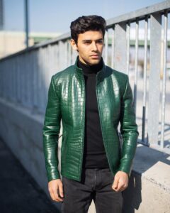 green leather jackets for men