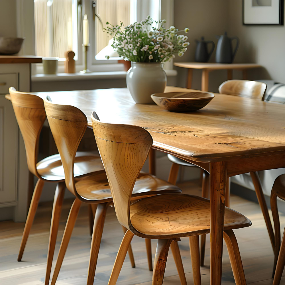 wooden dining chairs