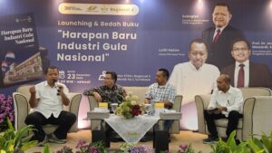 Region Head PTPN I Regional 4 Launching & Bedah Buku “Harapan Baru Industri Gula Nasional” Sebagai Buah Pemikiran 25 Tahun Berkarier