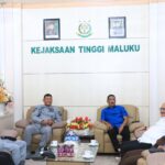 Kajati Maluku Agoes SP Menerima Kunjungan Audiensi Kepala Kantor Zona Bakamla Timur