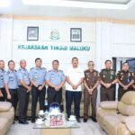 Kajati Agoes SP Menerima Kunjungan Silaturahmi Pejabat Baru Kakanwil Kementerian Hukum Maluku