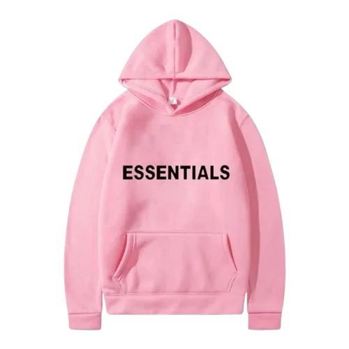 Stay On-Trend With The Best-Selling Pink Essentials Hoodie