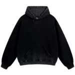 BLACK GRAPHIC COTTON Hoodies FOR MEN