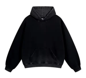 BLACK GRAPHIC COTTON Hoodies FOR MEN