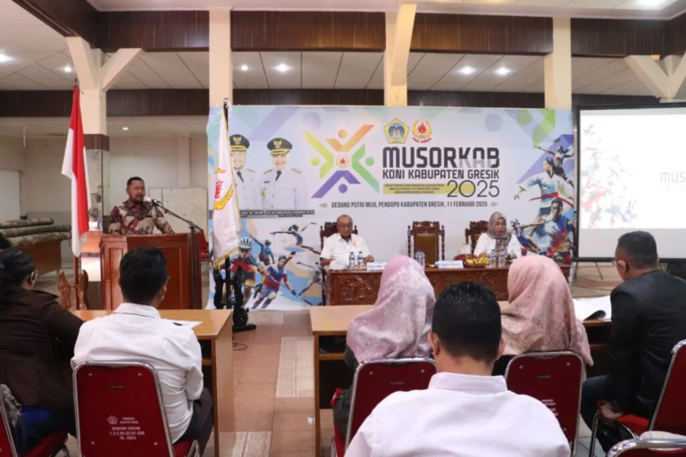 Hadiri MUSORKAB KONI Gresik 2025, Bupati Yani Apresiasi Kemajuan Olahraga dan Dukung Sinergi untuk Prestasi Lebih Baik