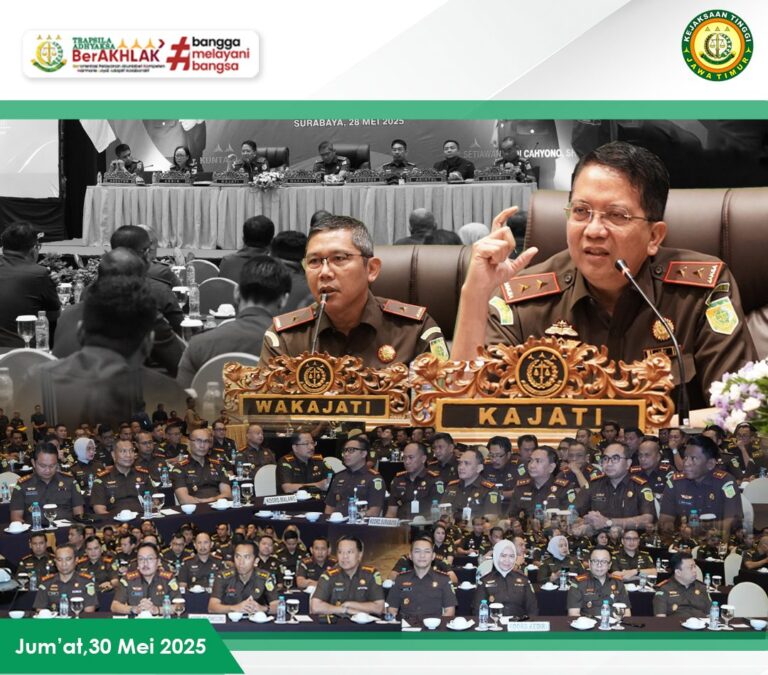 Kajati Jatim Tekankan Profesionalisme dan Integritas kepada Seluruh Kajari se-Jawa Timur