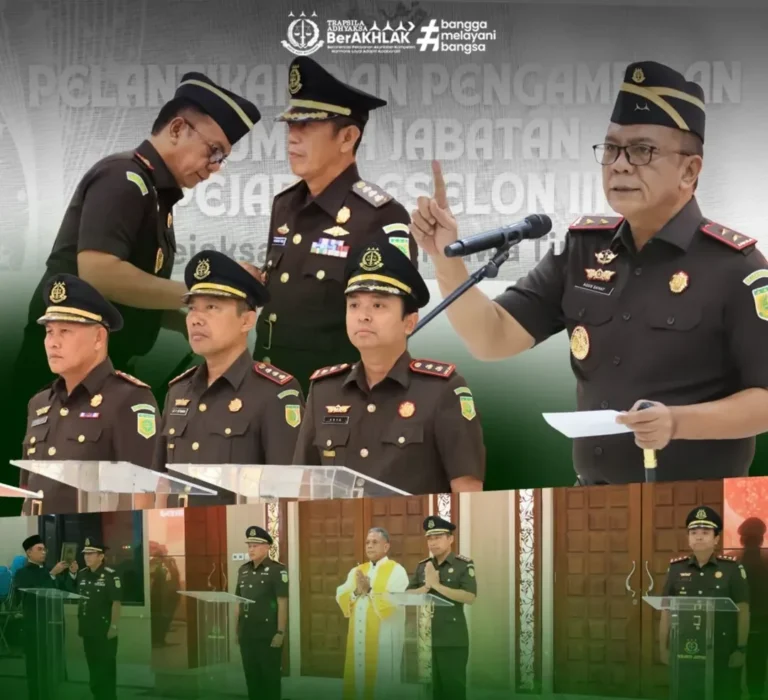 Kajati Jatim Lantik 4 Pejabat Eselon III, Tekankan Penegakan Hukum yang Berintegritas, Adil dan Humanis