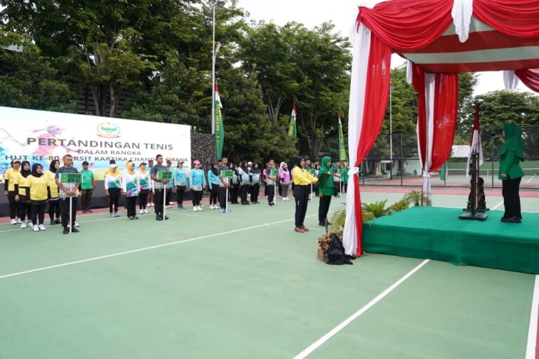 Pangdam V/Brawijaya Hadiri Pembukaan Lomba Tenis Lapangan HUT Persit KCK Ke-80