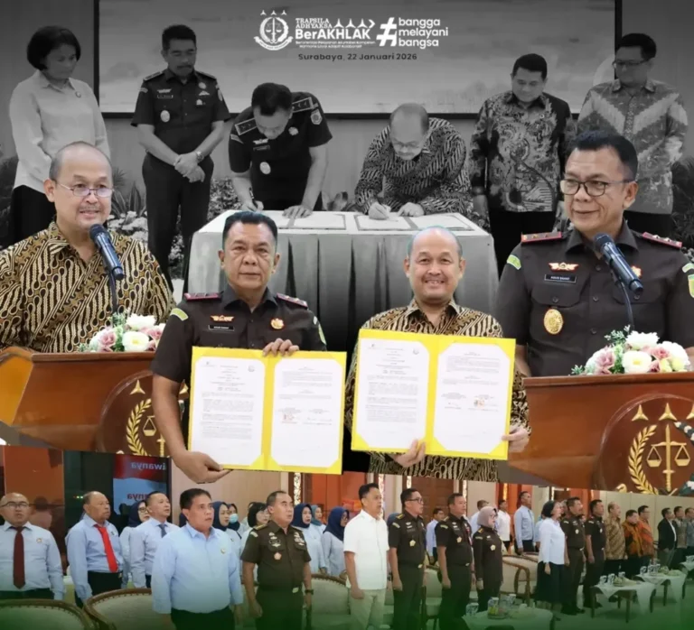 Satukan Komitmen Menata Tanah Negara, Kejati Jatim Jalin Kerja Sama Strategis Bersama Badan Bank Tanah