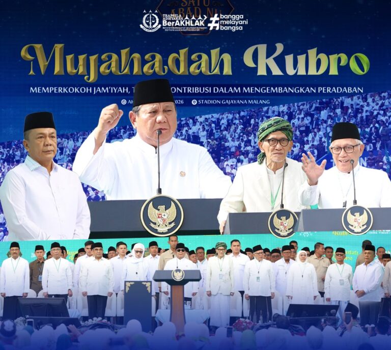 Bersama Merawat Persatuan Bangsa, Kajati Jatim Hadiri Mujahadah Kubro Satu Abad NU di Malang