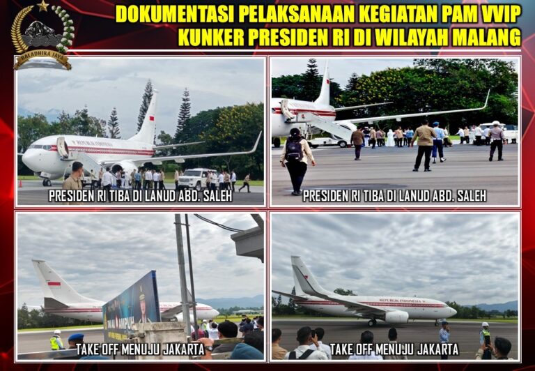 Pangdam V Brawijaya Pimpin PAM VVIP Kunjungan Kerja Presiden RI di Malang