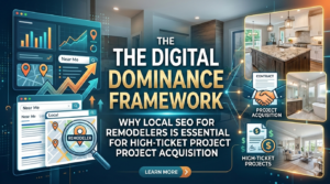 The Digital Dominance Framework: Why Local SEO for Remodelers is Essential for High-Ticket Project Acquisition