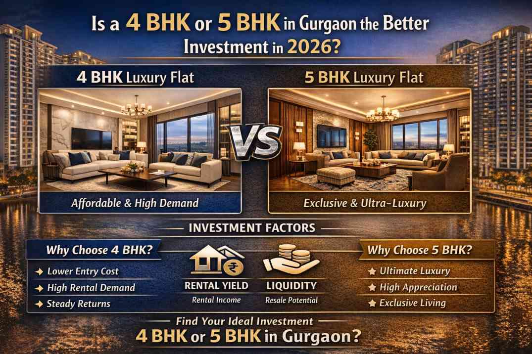 4 BHK vs 5 BHK Flats in Gurgaon 2026 Which is the Better Investment