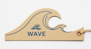 Creative Custom Wave Tags to Elevate Product Presentation