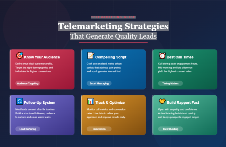 Telemarketing Strategies That Generate Quality Leads