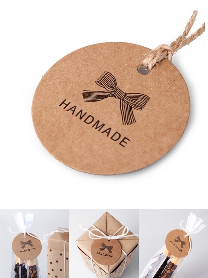 cardboard half circle tags