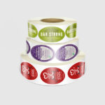 Custom Oval Roll Labels Digital Printing Guide