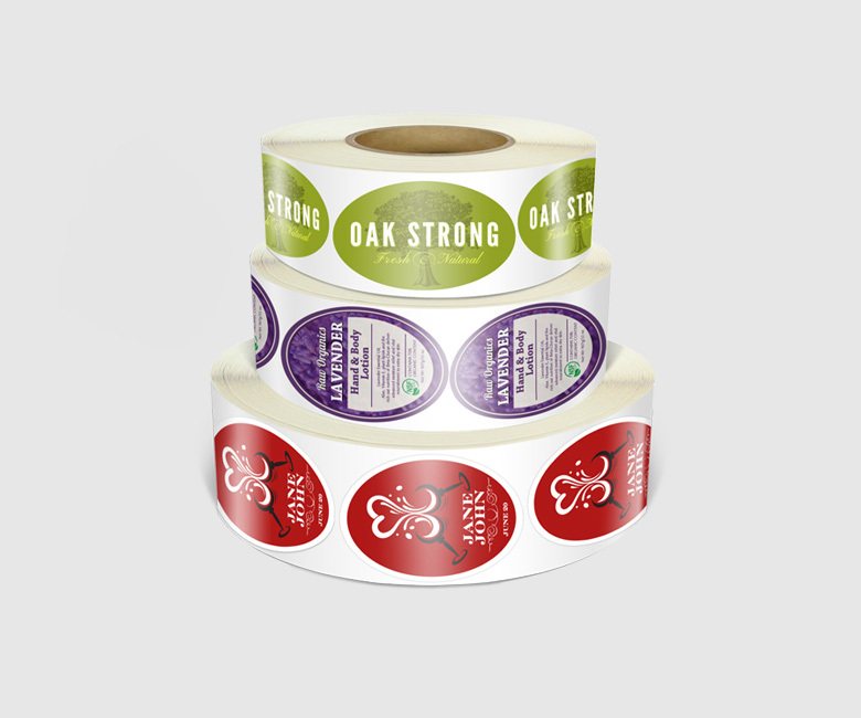 Custom Oval Roll Labels Digital Printing Guide