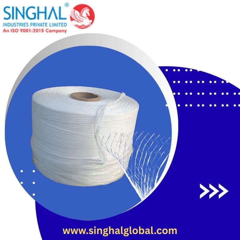 Durable PP fibrillated yarn for strong binding applications