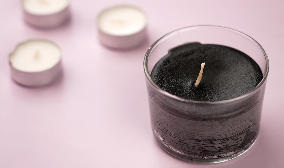 scented candles in glass