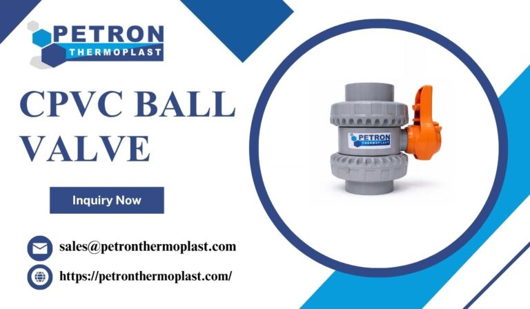 Industrial CPVC Ball Valve with Superior Mechanical Durability