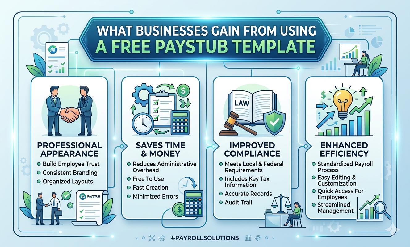 What Businesses Gain from Using a Free Paystub Template