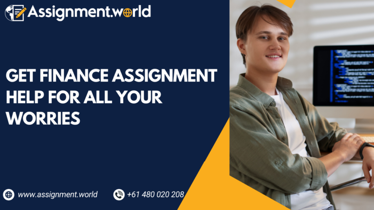 Get Finance Assignment Help For All Your Worries