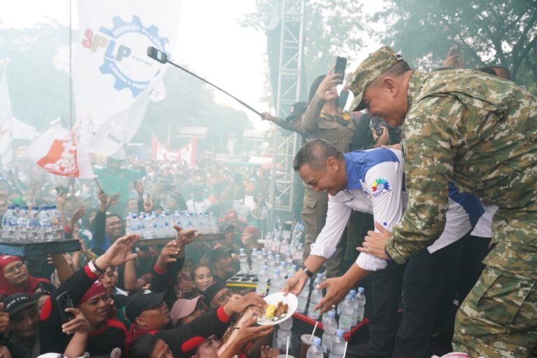 Pengamanan Aksi Mayday 2026 Jatim Berjalan Tertib Tuntutan Buruh Disampaikan Damai