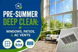 Pre-Summer Deep Clean: Windows, Patios, & AC Vents