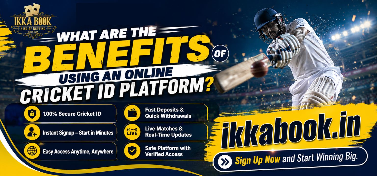 Using an online cricket ID platform provides safety, convenience, quick betting options.