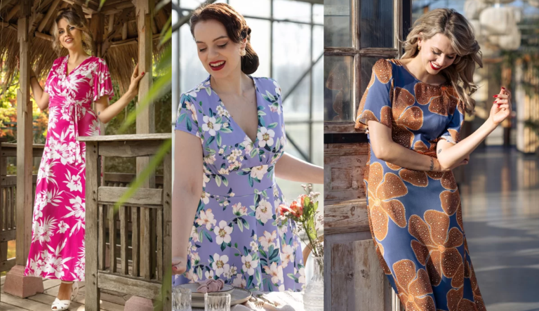 Retro-Blumenkleider: Perfekt für deinen Look als Hochzeitsgast