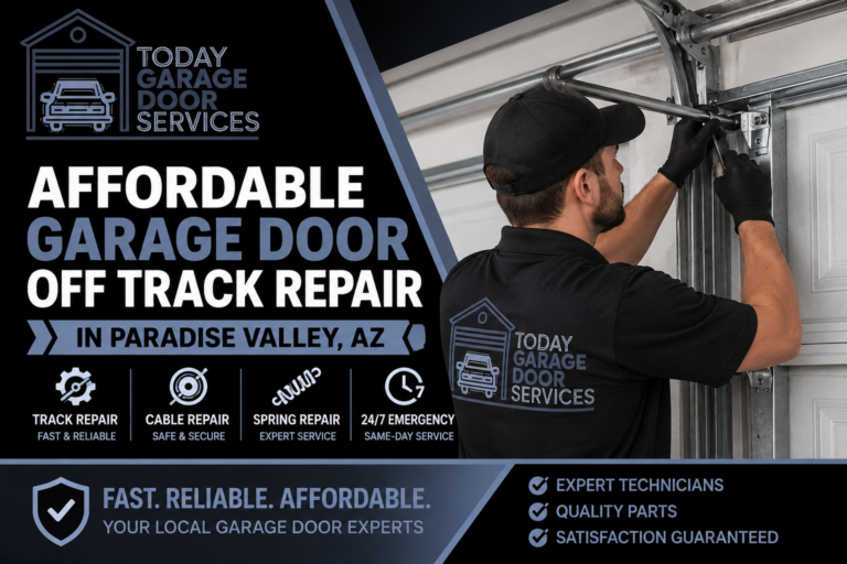 Affordable Garage Door Off Track Repair in Paradise Valley AZ – Fast & Reliable Service