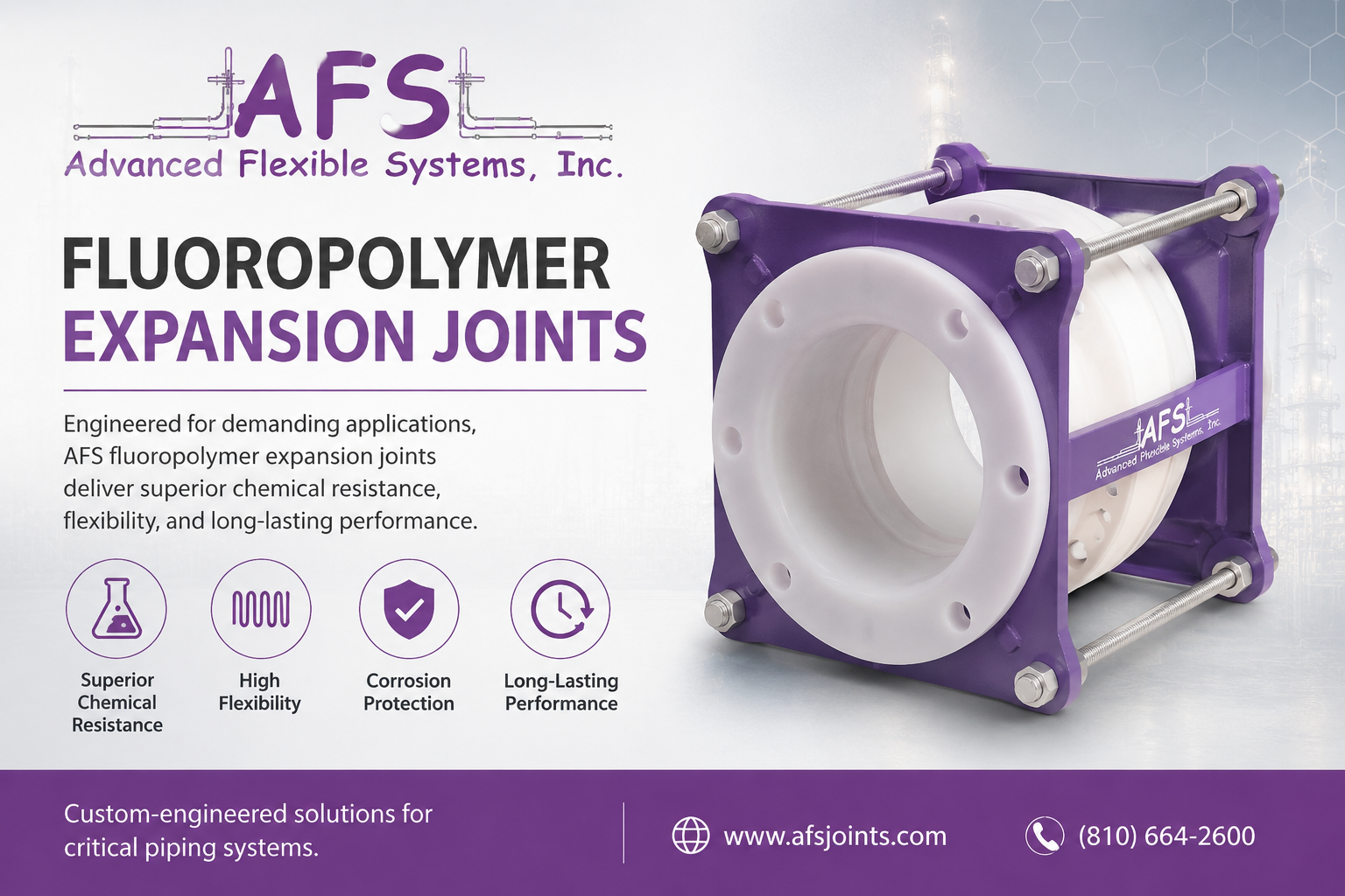 fluoropolymer expansion joint