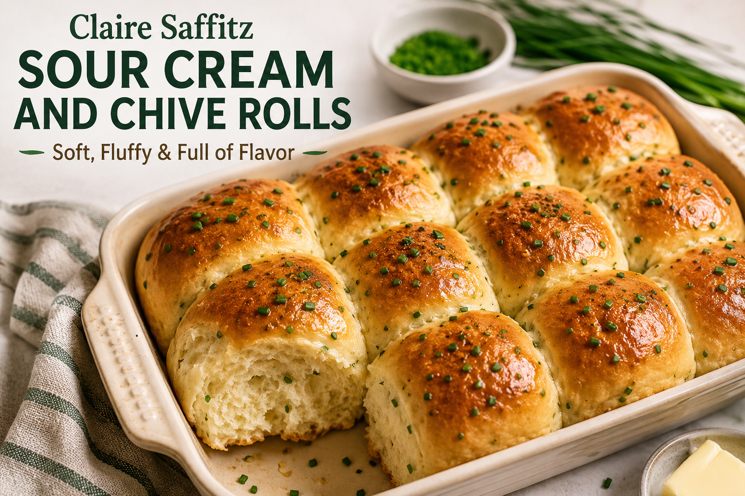 Claire Saffitz Sour Cream and Chive Rolls