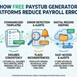 How Free Paystub Generator Platforms Reduce Payroll Errors