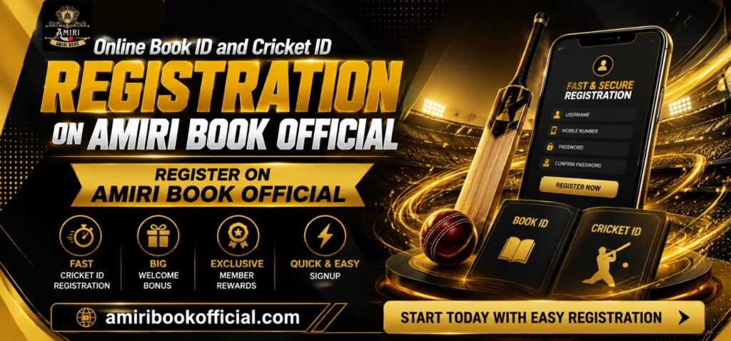 Premium Online Book ID and Cricket ID Registration on Amiri Book Official platform