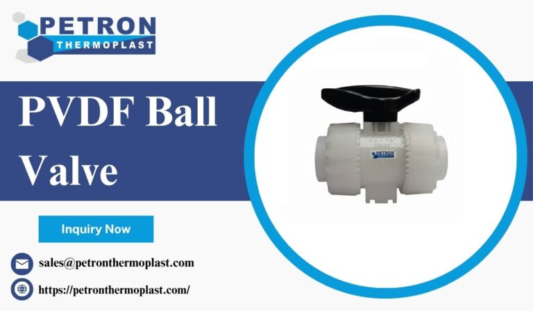 Industrial PVDF Ball Valve with Smooth Quarter Turn Operation