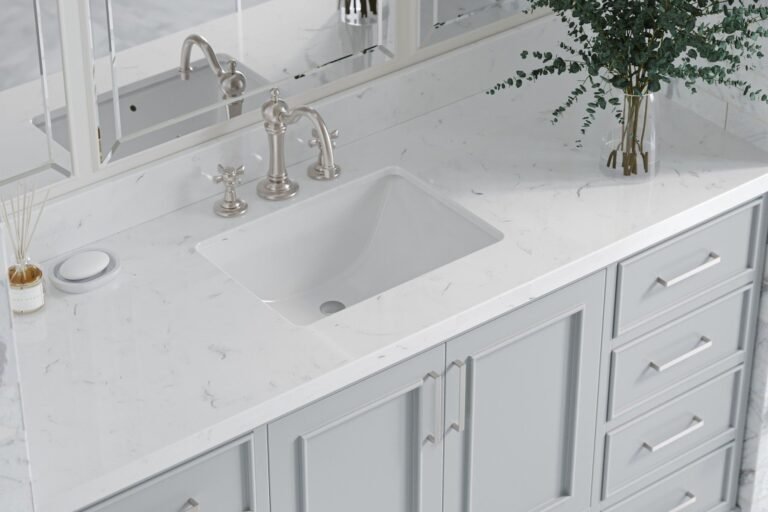 Bathroom Quartz Countertops That Combine Easy Maintenance 